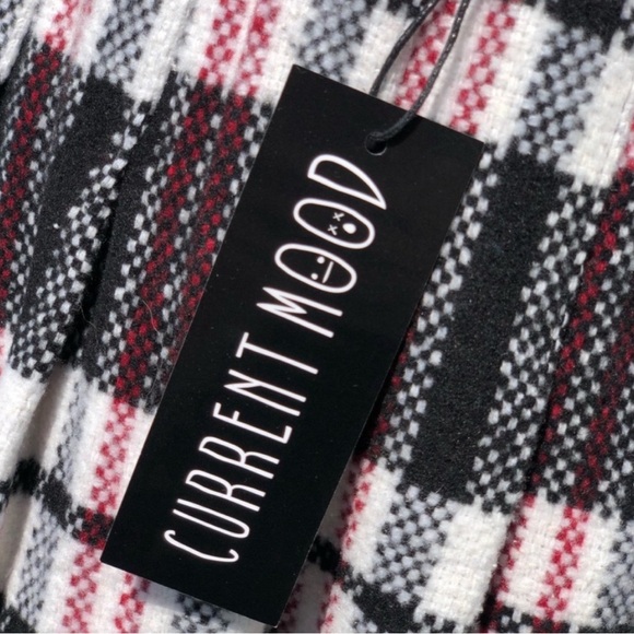 Current Mood Plaid Pleated Skirt - White - Dolls Kill - Picture 10 of 12